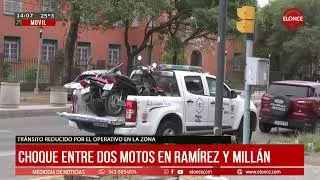 Choque entre dos motos en Ramirez Y Millán - Elonce