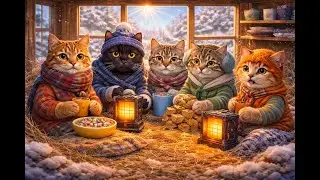Cozy Winter Cat Cam LIVE ❄️ Paw Crew Shelter Hangout