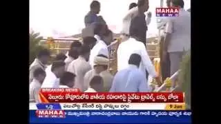 Telangana CM KCR laid foundation stone to Yadadri Thermal Power
