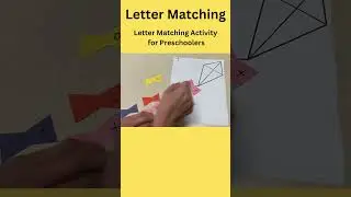 🪁 Letter Matching and Recognition Idea for Preschool Teachers #shorts #teacher #preschoolactivity