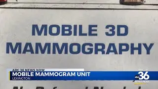 Mobile mammogram unit in Lexington