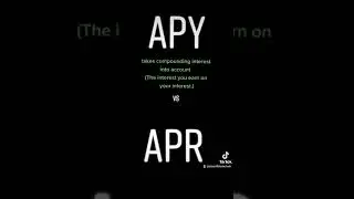 The difference between APY and APR simply explained