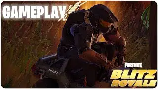 Jugando con la skin de el Jefe Maestro en Fortnite Blitz royale Gameplay sin comentario