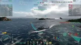 World of Warships:  Salem replay 3k base.