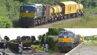 082 & the weedsprayer on the South Wexford line (6-6-2018)