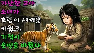 가난한 고아 소녀는 호랑이 새끼를 팔지 않고 키우기로 선택했고, 기적이 그녀의 운명을 바꿨다