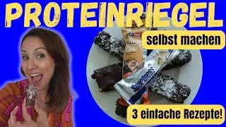 Proteinriegel selber machen 💪🍫 | Raffaello, Snickers & Cookie Dough &agrave; la Jusi!
