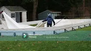 NiceRink Ice Rink Build - Part 2 - the tarp!