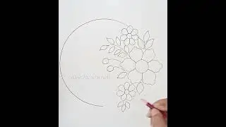 DRAWING !!! Cushion Cover Design,Bedsheet/Pillow/Table Cloth Modern Round Design Drawing  #art