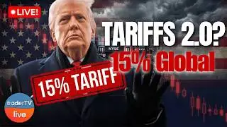 MARKETS REEL ON TARIFF HIKE ⚠️ $SPY $QQQ Sinks as Trump Acts | Live Trading Feb 23