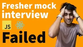 Ex-Amazon taking fresher mock interview failed!