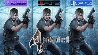 Resident Evil 4 GameCube vs PS2 vs PS4 - Graphics Comparison - Framerate - 4k