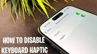 How To Turn On/Off Keyboard Haptic On iPhone 15 Pro / Pro Max / Plus / 15