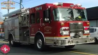 Burnaby Fire Department Engine 24 Responding