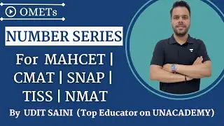 Number Series P-1 | MAHCET MBA - 2022 | CET MBA | Udit Saini