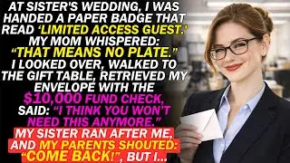 My Parents Downgraded Me To 'Limited Guest' At My Sister's Wedding—Until I Walked To The Gift Table