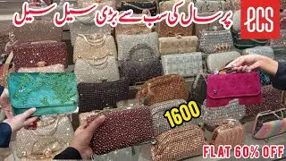 ECS ladies handbags 50% and 60% off sale 😍😍😍, winter collection, just 1600 rupees 😍. lucky one mall