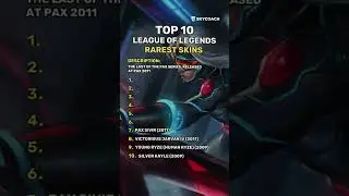 Top-10 Rarest League of Legends Skins 🔥Do you own one of them? #leagueoflegends #skycoach #lolskins