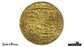 DENMARK. Portugaloser (10 Ducats), 1591. Haderslev Mint. Christian IV. NGC AU Details--Mount Removed