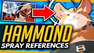 Overwatch | HAMMOND EASTER EGGS - All Hidden References [Sprays & Victory Pose]