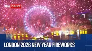 Watch London's 2026 New Year fireworks from above