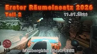 ❄Erster Räumeinsatz 2026 Teil 2 Lamborghini Spark 135R