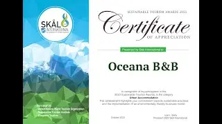 GREEN HORIZONS  SUSTAINABLE EXCELLENCE AT OCEANA B&B