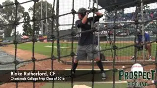 Blake Rutherford Prospect Video, CF, Chaminade College Prep Class of 2016 @acbaseballgames #mlbdraft