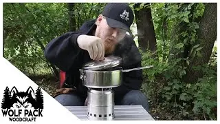 Inexpensive Wood and Alcohol Burning Stove