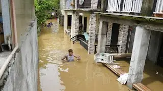 At least six people dead after powerful typhoon hits the Philippines