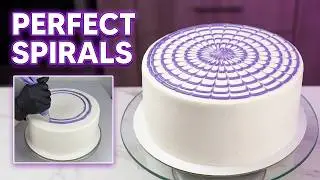 Easy Cake Decorating | Satisfying Purple Spiral Cake Design