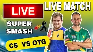 🔴 LIVE | Central Stags vs Otago Live | CS vs OTG Live | Super Smash Live