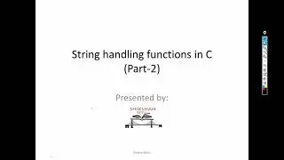 String handling function (Part-2)