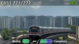 [Retired ; 1 Year][SMRT] SIE C651 ~ 221/222 EW5 Bedok &rarr; EW2 Tampines