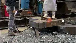 Lancing thick steel plate
