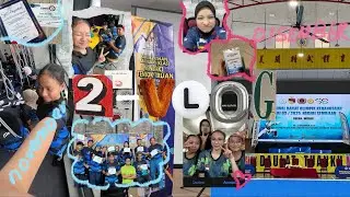 2 vlog in 1 video! Wall climbing class + wushu competition 🩷