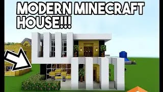 Minecraft:How to Build a Modern House🏠 Tutorial #gameplay 