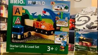 Reviewing Brio Train Starter Lift & Load Set and Old Steam Engine