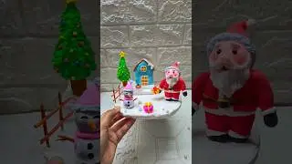 Crishmas special🎅🏻santa claus making with clay❄️ #diy #clay #youtubeshorts #viralvideo #shorts
