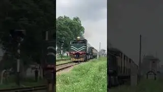 Awesome Entry Geu 20 with 13 Up Awam Express at Lahore #pakistan #train #shorts
