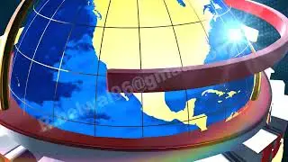Adobe After Effects 3D Broadcast News | Element 3D / 3D Broadcast Globe/ Full HD Intro/ Rohit Belwal