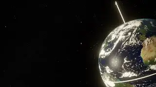 Earth-Moon System to Scale