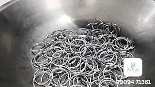 Automatic key chain steel rings making machine