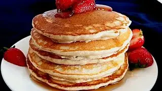 HOT CAKES suaves y esponjosos!!Como hacer  PANCAKES receta FACIL// CRISENLACOCINA