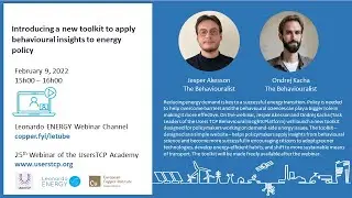 Introducing a new toolkit to apply behavioural insights to energy policy