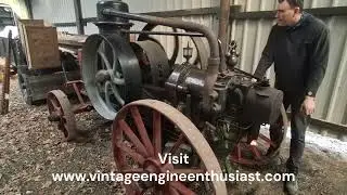 FIRST START 6hp Hornsby Portable No.40144 hot bulb oil engine