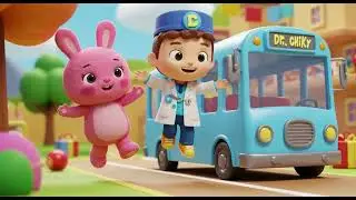 &ldquo;Pink Bunny & Dr. Chiky&rsquo;s Jumping Blue Bus Ride! 🐰🚌✨&rdquo;