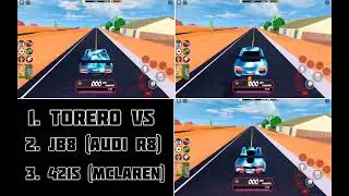 Roblox Jailbreak | Torero VS JB8 VS 421s | June Speed Test 2023 | Short Racing