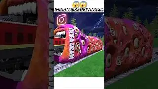 INSTAGRAM TRAIN ETOR 😱 INDIAN BIKE DRIVING 3D #shorts #gaming #indianbikedriving3d