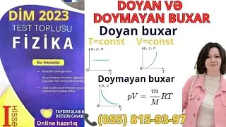 Doyan və doymayan buxar. Fizika DİM 2023 Test Toplusu